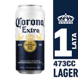 Cerveza Corona Lata 4.5° 473 cc