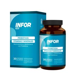 Infor Probióticos, Vitaminas y Minerales 30 Comprimidos