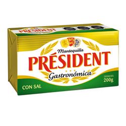 Mantequilla President con Sal 200 g