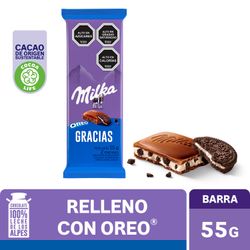Chocolate Milka de Leche relleno con Oreo 55 g