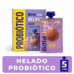 Helado Probiótico Bifid Ice Cacao 50 g 5 un.