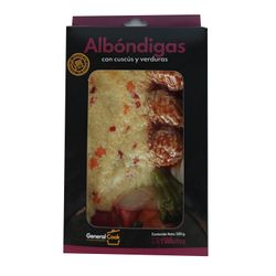 Albóndigas con Cuscús y Vegetales