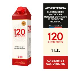 Vino Santa Rita 120 Cabernet Sauvignon Caja 1 L