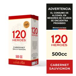 Vino Santa Rita 120 Tinto Caja 500 cc