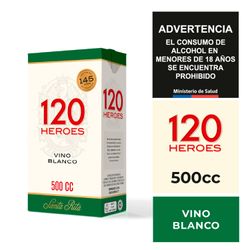Vino Santa Rita 120 Blanco Caja 500 cc