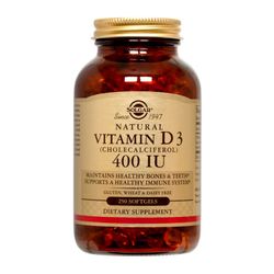 Vitamina D3 400 UI 10 mcg 250 Cápsulas Blandas