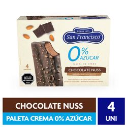Multipack 4 un. Helado San Francisco 0% Azúcar Chocolate 62 g