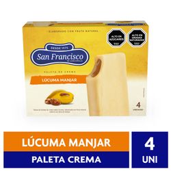 Pack 4 un. Helado San Francisco Lúcuma Manjar 62 g