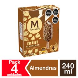 Multipack 4 un. Helado Bresler Magnum Mini Almendra 60 ml