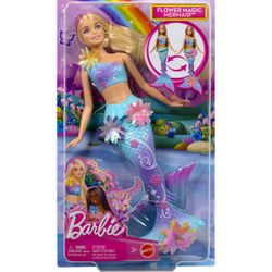 Muñeca Barbie Sirena Transformable de Flores