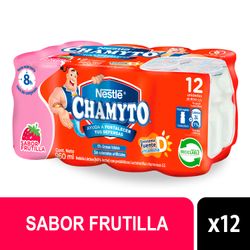 Multipack 12 un. Yogurt Probiótico Chamyto Frutilla 80 ml