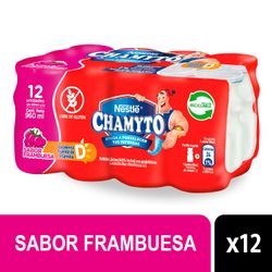 Multipack 12 un. Yogurt Probiótico Chamyto Frambuesa 80 ml