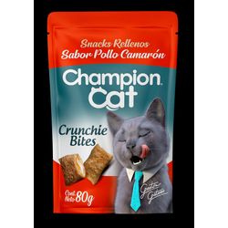 Snack Gato Crunchie Bites Pollo y Camarón 80 g