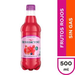Agua Saborizada Benedictino Frutos Rojos 500 ml
