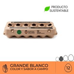 Huevos Coliumo Premium Grandes Blancos 12 un.
