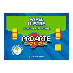 Papel Lustre Proarte de Colores 20 Pliegos
