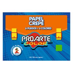 Papel Crepé de Colores Proarte Color 6 pliegos