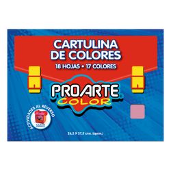 Cartulina de Colores Proarte Color 18 Pliegos