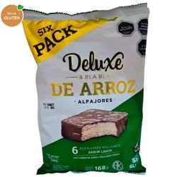 Alfajor de Arroz Deluxe & Bla Bla Limón 168 g 6 un.