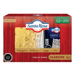 Tabla de Queso Clásicos Santa Rosa Envasado Trozo 350 g
