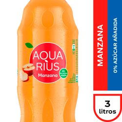 Agua Saborizada Aquarius Manzana 3 L