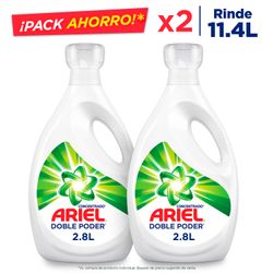 Pack 2 un. Detergente Líquido Ariel Concentrado 2.8 L