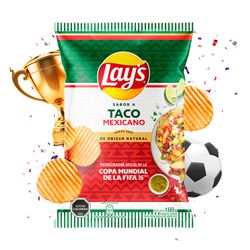Papas Lays Sabor Taco Mexicano 160 g
