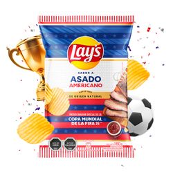 Papas Lays Sabor Asado Americano 160 g