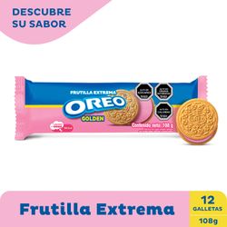 Galletas Dulces Oreo Rollo Sabor Frutilla 108 g
