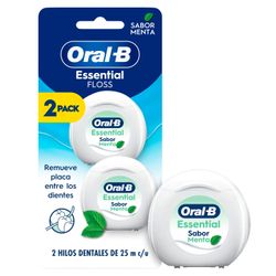 Hilo Dental Oral-B Essentialfloss Sabor Menta 2 un.