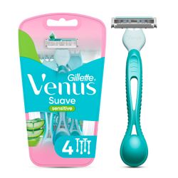 Máquina de Afeitar Venus Suave Sensitive 4 un.