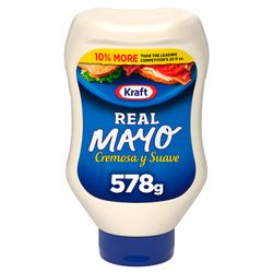Mayonesa Kraft Real Mayo Regular Squeeze 578 g