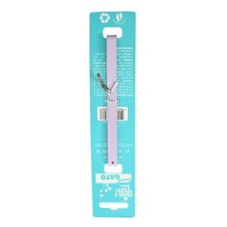 Collar Gato Cuero Lavanda