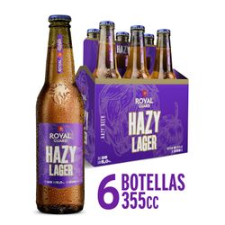 Pack 6 un. Cerveza Royal Guard Hazy Lager 355 cc