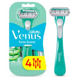 Máquina de Afeitar Gillette Venus Sensitive para Mujer con Aloe 4 un.