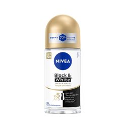 Desodorante Roll On Nivea Black & White Toque Seda 50 ml