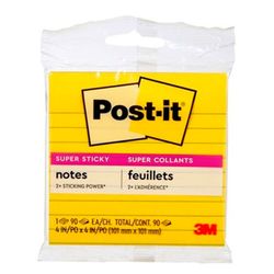 Notas Post-it Rayadas Mixtas 90 Hojas