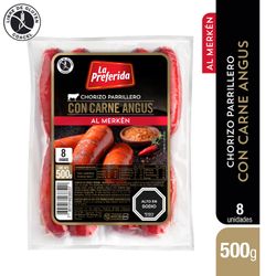 Chorizo Angus La Preferida Al Merkén 500 g 8 un.