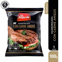 Hamburguesa La Preferida Carne Angus 100 g