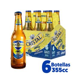 Pack 6 un. Cerveza Cristal Radler Sin Alcohol 355 cc