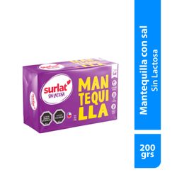 Mantequilla Sin Lactosa Surlat con Sal 200 g