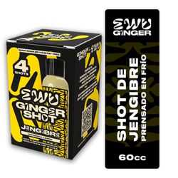 Pack 4 un. Bebida Ewu Ginger Shot Jengibre 60 ml