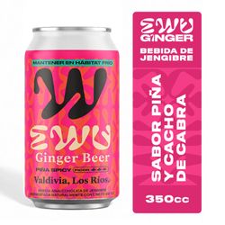 Bebida Ginger Beer Ewu Piña Spyci 350 ml