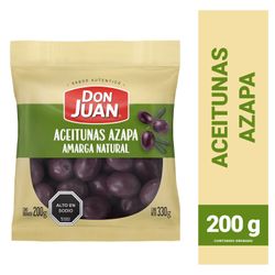 Aceitunas Azapa Don Juan Amarga Natural 200 g drenado