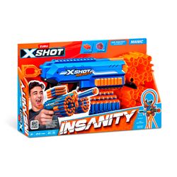 Lanzador X-Shot Insanity Manic con 24 Dardos