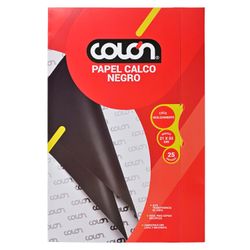 Papel Calco Negro Torre Colón 25 un.