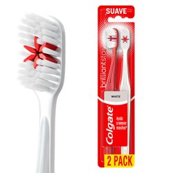 Pack 2 un. Cepillo de Dientes Colgate Brilliant Star Cerdas Suaves