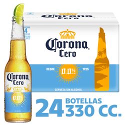 Cerveza Corona Cero Botella 0° 330 cc