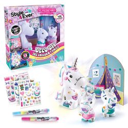 Juego Lamparita Familia Unicornios