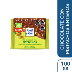 Chocolate de Leche Ritter Sport Pistachio 100 g